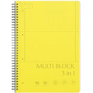 Kolegij blok Ilijanum A4 90g 90L spiralni multi blok s 3 linijature