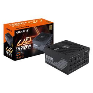 GIGABYTE UD1300GM Power Supply 1300W, PCIe Gen5 16Pin x 1 600W, Modular, 80 PLUS Gold, Japanese capacitors, 140mm fan, EU plug