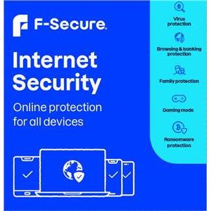 F-SECURE Internet Security - 3 Devices, 1 Year - ESD-Download ESD