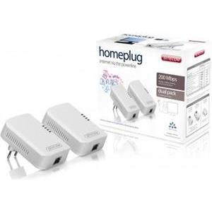 Powerline Ethernet adapter Sitecom LN-515 Homeplug 200 Mbps dual pack 2g. 200 Mbps