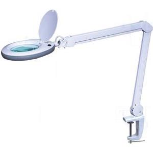 STOLNA LAMPA S LUPOM 5X, LED, rubna montaža,bijela, Newbrand LAMP-5D-LEDN1