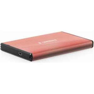 Gembird USB 3.0 2.5'' enclosure, brushed aluminum, pink