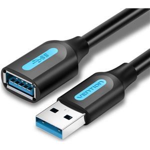 Vention USB 3.0 A Male to A Female Extension Cable 2M Black PVC Type