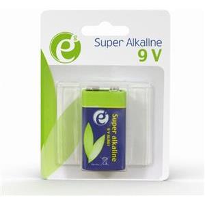 Gembird Alkaline 9 V 6LR61 battery, blister