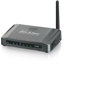 Airlive AP60, Wireless-N PoE Access Point, 150Mbps Wireless-b g n Radio, 9 Wireless Operation Modes, 4 LAN Ports, 12 24V Passive PoE Port, R-SMA Antenna Connector