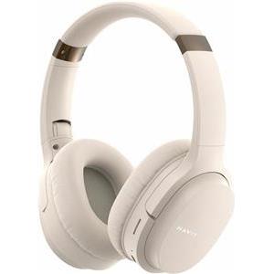 HAVIT Wireless Bluetooth Foldable Headphones HV-i62 - BT/FM Radio/MicroSD Card - Gold/Beige