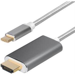 Transmedia USB type C plug - HDMI plug 1,5m