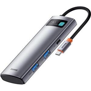 Baseus Hub 7w1 USB-C na 2x USB 3.0 + HDMI + 2x USB-C +microSD/SD