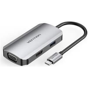 Vention USB-C to HDMI VGA USB 3.0 PD Docking Station 0,15m