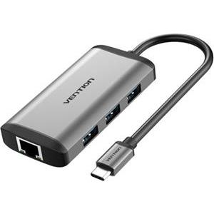 Vention USB Type-C to HDMI, USB3.0, RJ45 Dock