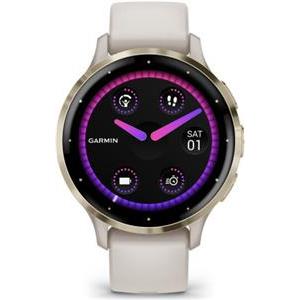 Pametni sat GARMIN Venu 3S Ivory Soft Gold,010-02785-04