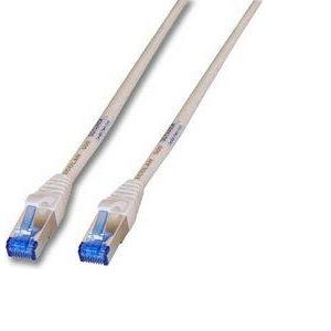 S/FTP prespojni kabel Cat.6a LSZH Cu AWG26, sivi, 1,0 m