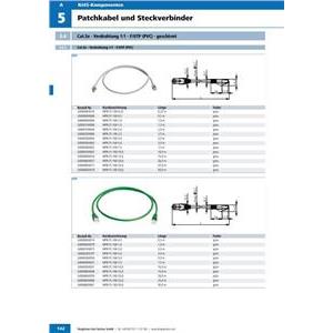 F/UTP prespojni kabel Cat.5e PVC Cu, sivi, 1,0 m