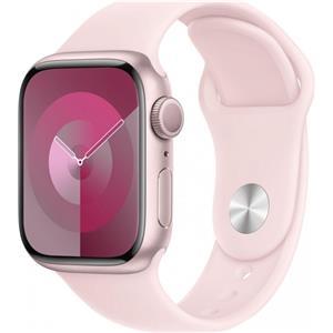 Apple Watch 9 GPS 41mm aluminium roza | roza pasek sportowy S/M