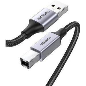 Ugreen printer cable USB 2.0 type B USB cable USB A to USB B compatible with HP, Canon, Epson, Lexmark, Dell, Brother (3m).