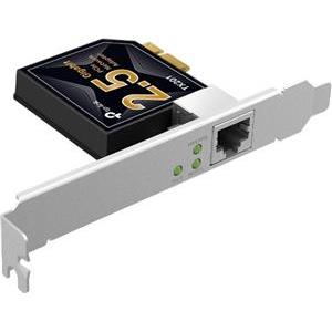 TP-Link TX201 2.5 Gigabit PCI Express Network Adapter, PCIe 2.1 ×1, Support 2.5/1 Gbps and 100 Mbps Network Standards, Low-Profile and Full-Height Brackets, Fully compatible with Windows 11/10/, Windo