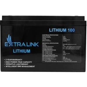Extralink LiFePO4 100Ah | Akumulator | 12.8V, BMS