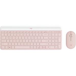 Keyboard & Mouse Logitech Slim Wireless Combo MK470, Rose, SLO g