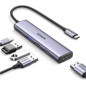 UGREEN 5in1 USB-C 4K HDMI, 100W, 4K@30Hz HDMI