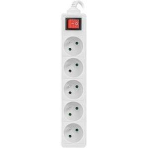 Lanberg 5 sockets PL 1.5m white with switch