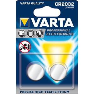 VARTA Professional Electronics Knopfzelle Batterie CR 2032 2er Blister
