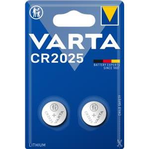 VARTA Professional Electronics Knopfzelle Batterie CR 2025 2er Blister