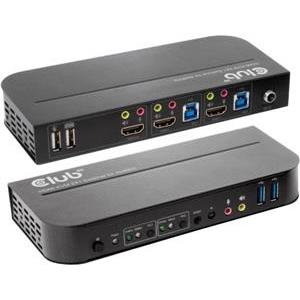 Club 3D HDMI KVM Switch for Dual HDMI 4K60Hz