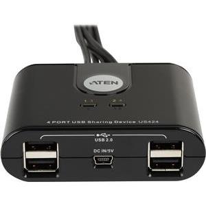 Aten US424 USB 2.0 Switch 4x USB 2.0 devices on 4 PCs
