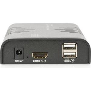 KVM HDMI Extender 120m FullHD via Netzwerkkabel Digitus Black