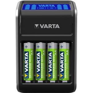 VARTA LCD Plug Charger + inkl. 4x Akku Mignon AA (2100 mAh) Universal LadegerĂ¤t