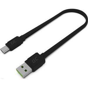 KAB USB A > USB-C (ST - ST) 0,25m Green Cell Black