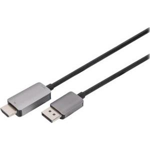 DIGITUS 8K DisplayPort Adapterkabel, DP auf HDMI Typ A, 1m