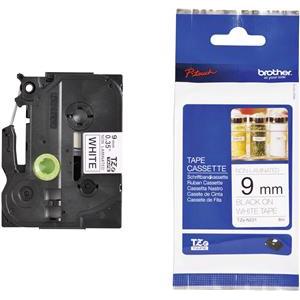 Brother Blank Tape TZe-N221 - 9 mm x 8 m - Black on White