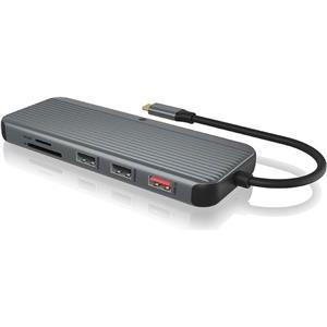 Icybox IB-DK4060-CPD docking station with triple video output