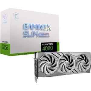 MSI GeForce RTX 4080 16GB GAMING X SLIM WHITE - graphics card - GeForce RTX 4080 - 16 GB - white