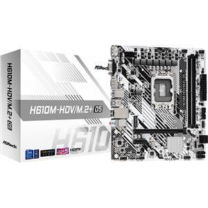 ASRock MB H610M-HDV/M.2+, S.1700, DDR5/5600MHz, PCIe 4.0, G-LAN, VGA/DP/HDMI, mATX