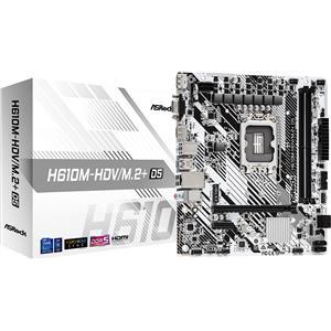 ASRock MB H610M-HDV/M.2+, S.1700, DDR5/5600MHz, PCIe 4.0, G-LAN, VGA/DP/HDMI, mATX