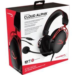 HP HyperX Cloud Alpha slušalica za igranje - Over-Ear - crna/rot -