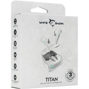 WHITE SHARK bluetooth earbuds slušalice s mikrofonom GEB-TWS96 TITAN bijele ANC