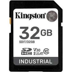 SD Card 32GB Kingston SDHC Industrial -40C to 85C retail