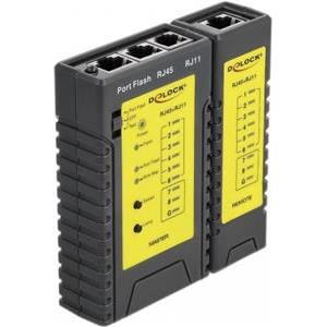 DELOCK network tester RJ45/RJ12 LED port finder function.