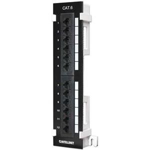 INTELLINET patch panel 12-port Cat6 UTP wall mounting