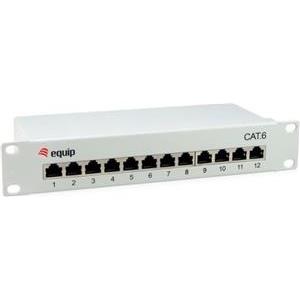 Equip patch panel 12x RJ45 Cat6 10