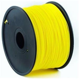 ABS plastic filament for 3D printers, 1.75 mm diameter, yellow, 1kg