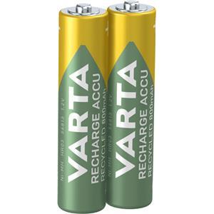 Varta Akku RECHARGE Recycled AAA HR03 800mAh 2St.