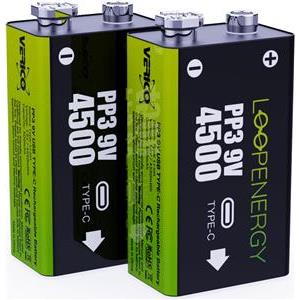 Verico Loop Energy 2-Pack 9V Block-Akku Li-Ion 500 mAh