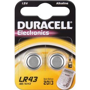 Baterija alkalna LR43 - 2 komada (AG12, LR1142, V12GA, 1176A),Duracell