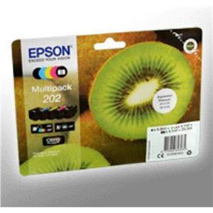 TIN Epson Tinte 202 C13T02E74010 5er Multipack (BKMCY/Schwarz Foto) bis zu 300 Seiten
