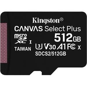 Kingston Canvas Select Plus - flash memory card - 512 GB - SDXC UHS-I