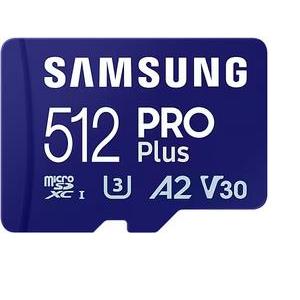 Samsung PRO Plus 512GB microSD UHS-I U3 Full HD 4K UHD 180MB/s Read 130MB/s Write Memory - Micro SD